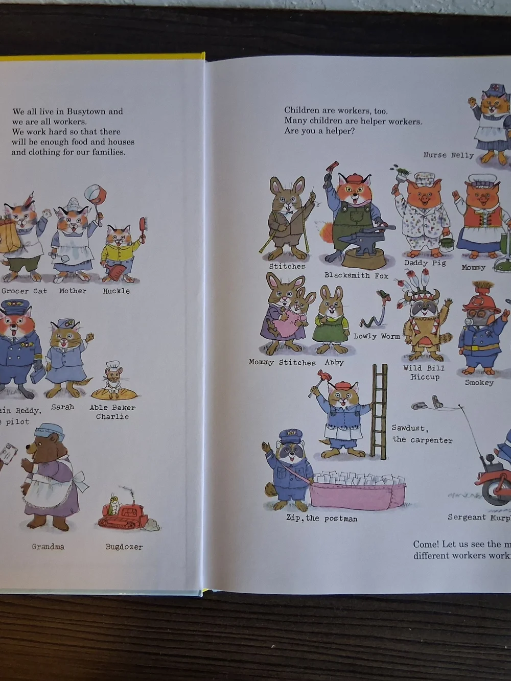 Richard Scarrys What Do People Do All Day Hardcover Golden Books Picture